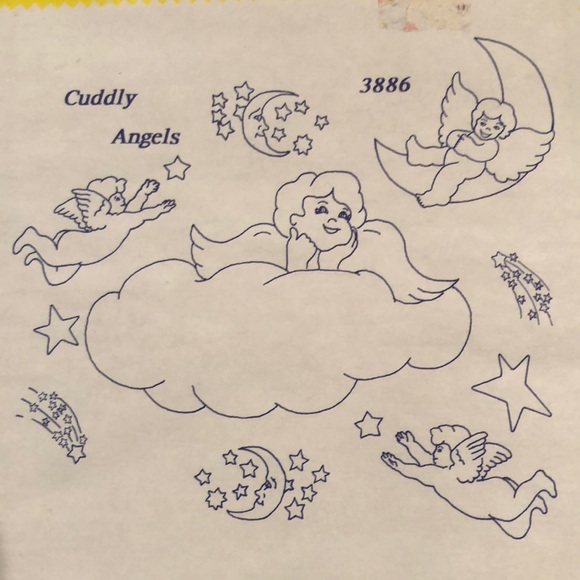 NWT Embroidery Hoop and Angel design transfers for Arts and Crafts - Picture 4 of 16